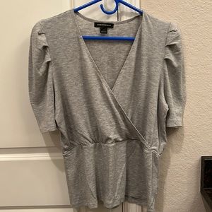 Something Navy V-Neck Top